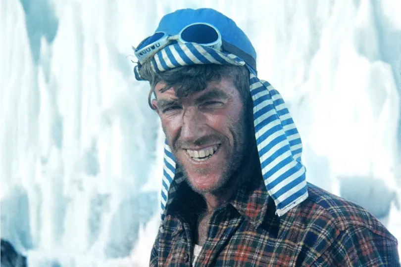 Historic Everest mountaineer in the Himalayas