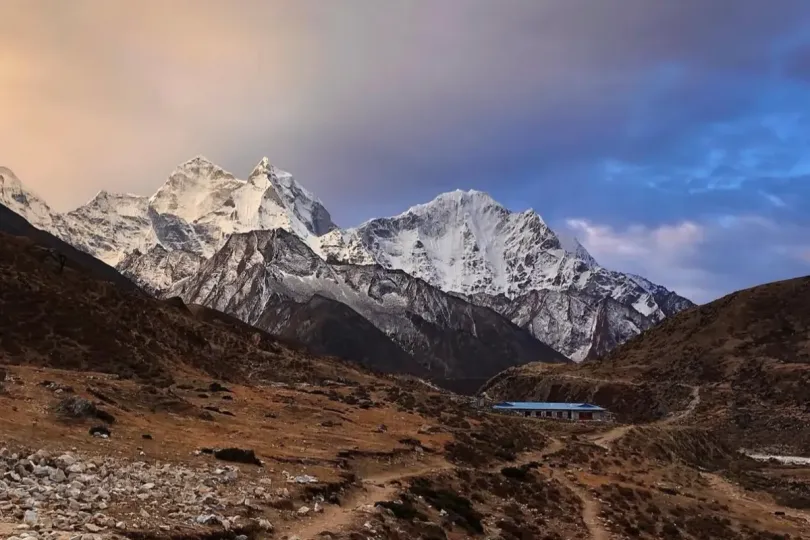 Snow-capped mountains near Pheriche, Nepal