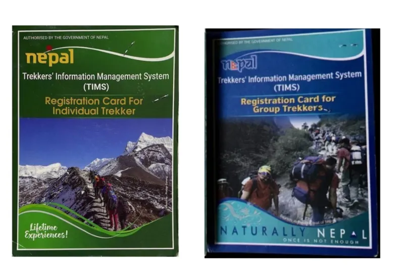 TIMS card for Everest Base Camp trek