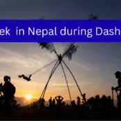 Trek in Nepal during Dashain
